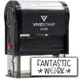 Vivid Stamp Fantastic Work Self Inking Rubber Stamp