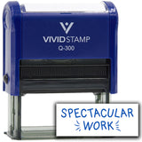 Vivid Stamp Spectacular Work Self Inking Rubber Stamp