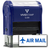 Vivid Stamp AIR MAIL Self-Inking Rubber Stamps