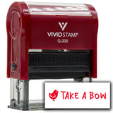 Vivid Stamp Take a Bow Stamps For Grading Self-Inking Rubber Stamps