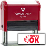 Vivid Stamp You?re OK Stamps For Grading Self-Inking Rubber Stamps