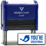 Vivid Stamp You’re Sensational Self Inking Rubber Stamp