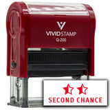 Vivid Stamp Second Chance Self Inking Rubber Stamp