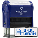 Official Transcript (Paper) Self Inking Rubber Stamp