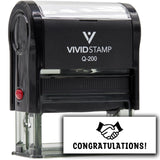 Vivid Stamp Congratulations! Stamps For Grading Self-Inking Rubber Stamps