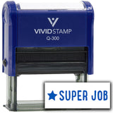 Vivid Stamp Super Job Teacher Feedback Self-Inking Rubber Stamps