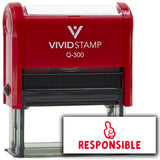 Vivid Stamp Responsible Self Inking Rubber Stamp