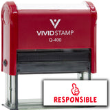 Vivid Stamp Responsible Self Inking Rubber Stamp