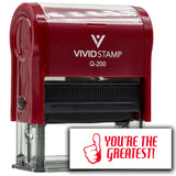 Vivid Stamp You’re the Greatest! Self Inking Rubber Stamp