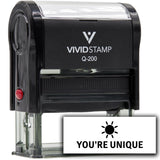 Vivid Stam You’re Unique Self Inking Rubber Stamp