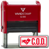 Rubber Stamp C.O.D. (Cash On Delivery) Self Inking Rubber Stamp