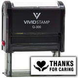 Vivid Stamp Thanks for Caring Teacher Feedback Self-Inking Rubber Stamps