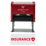 Vivid Stamp Insurance Medical Self-Inking Rubber Stamps