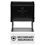 Vivid Stamp Secondary Insurance Medical Self-Inking Rubber Stamps