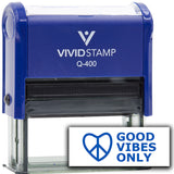 Vivid Stamp Good Vibes Only Self Inking Rubber Stamp