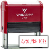 Vivid Stamp You’re Tops Self-Inking Rubber Stamps