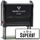 Vivid Stamp Superb! Teacher Feedback Self-Inking Rubber Stamps