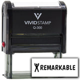 Vivid Stamp Remarkable Self Inking Rubber Stamp