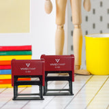 Vivid Stamp Vaccinated (check) Medical Self-Inking Rubber Stamps