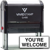Vivid Stamp You're Welcome Self Inking Rubber Stamp