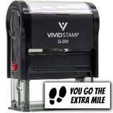 Vivid Stamp You Go the Extra mile Self Inking Rubber Stamp