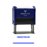 Vivid Stamp Inspected By____ Business Self-Inking Rubber Stamps