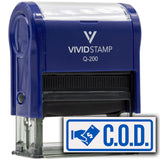 Rubber Stamp C.O.D. (Cash On Delivery) Self Inking Rubber Stamp