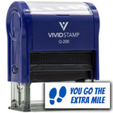 Vivid Stamp You Go the Extra mile Self Inking Rubber Stamp