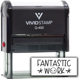 Vivid Stamp Fantastic Work Self Inking Rubber Stamp