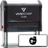 Vivid Stamp D- Teacher Stamps for Grading Self-Inking Rubber Stamps