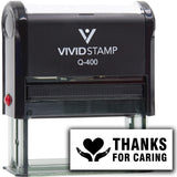 Vivid Stamp Thanks for Caring Teacher Feedback Self-Inking Rubber Stamps