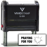 Vivid Stamp Praying For You Self Inking Rubber Stamp