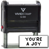 Vivid Stamp You?re a Joy Stamps For Grading Self-Inking Rubber Stamps