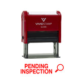 Vivid Stamp Pending Inspection Business Self-Inking Rubber Stamps