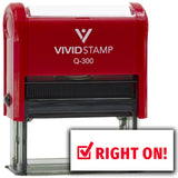 Vivid Stamp Right On! Self-Inking Rubber Stamps