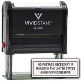 No Postage Necessary If Mailed In The United States Avon Representative Self Inking Rubber Stamp