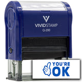 Vivid Stamp You?re OK Stamps For Grading Self-Inking Rubber Stamps