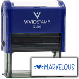 Vivid Stamp Marvelous Self Inking Rubber Stamp