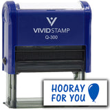 Vivid Stamp Hooray for You Self Inking Rubber Stamp