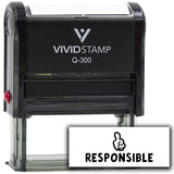 Vivid Stamp Responsible Self Inking Rubber Stamp