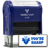 Vivid Stamp You’re Sharp Self Inking Rubber Stamp