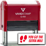 Vivid Stamp You Go the Extra mile Self Inking Rubber Stamp