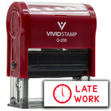 Vivid Stamp Late Work Stamps For Grading Self-Inking Rubber Stamps