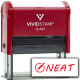 Vivid Stamp Neat Self Inking Rubber Stamp