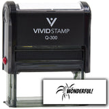 Vivid Stamp Wonderful! Self Inking Rubber Stamp