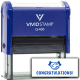 Vivid Stamp Congratulations! Stamps For Grading Self-Inking Rubber Stamps