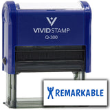 Vivid Stamp Remarkable Self Inking Rubber Stamp