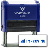 Vivid Stamp Improving Self Inking Rubber Stamp