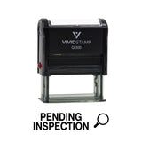 Vivid Stamp Pending Inspection Business Self-Inking Rubber Stamps