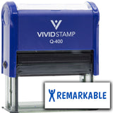 Vivid Stamp Remarkable Self Inking Rubber Stamp